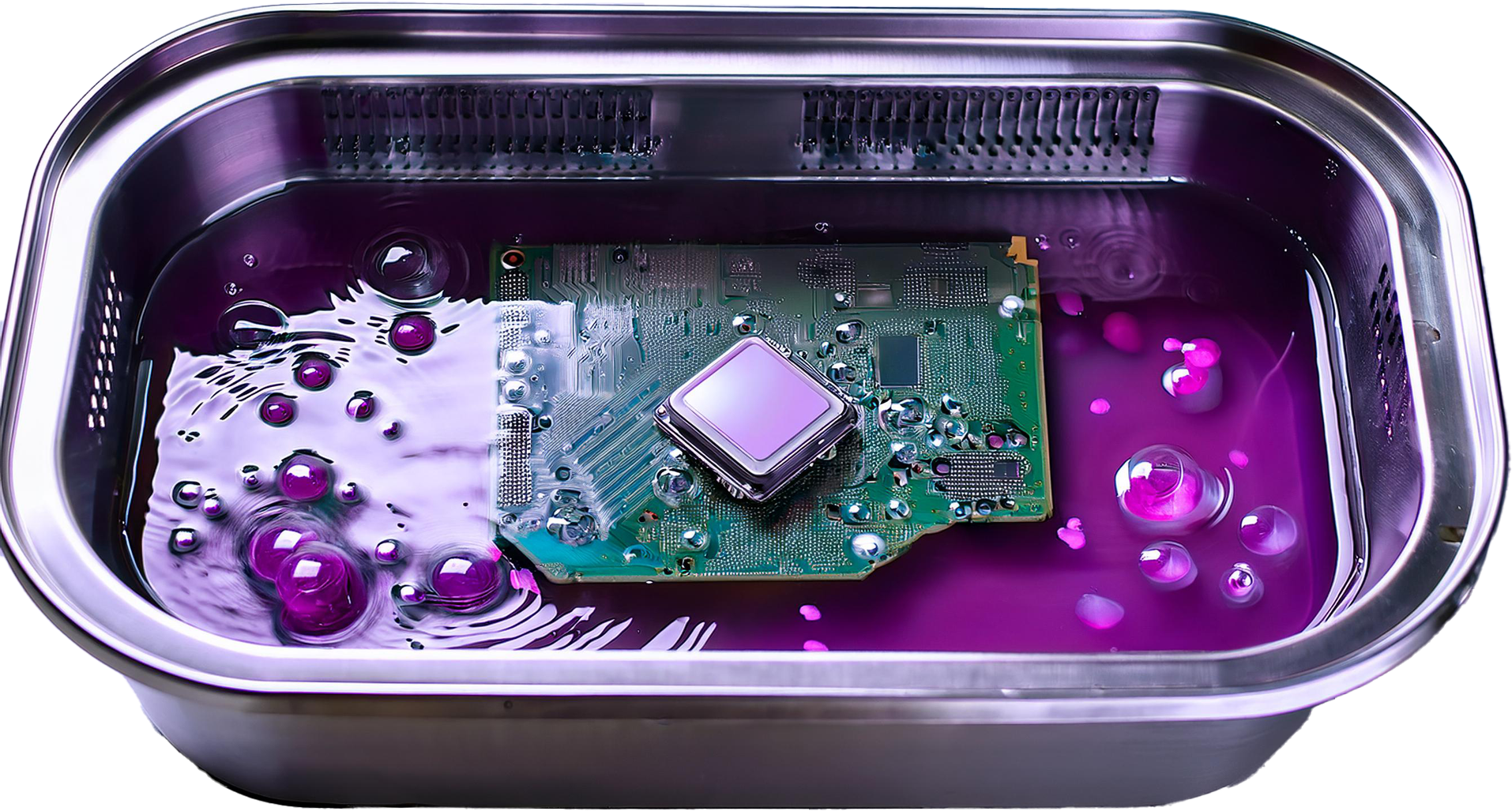 Jewelry Being Cleaned in ultra Sonic Bath